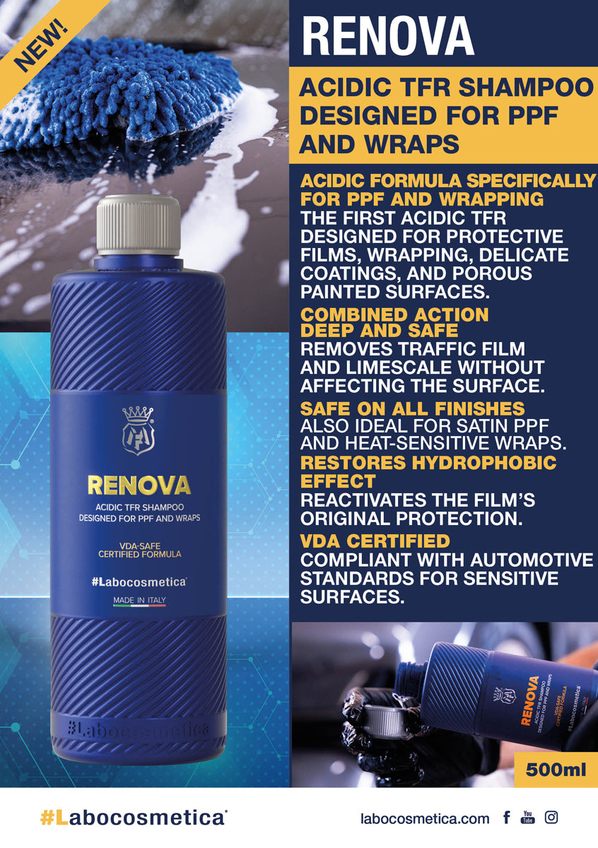 RENOVA - Acidic Traffic Film Remover Shampoo for PPF and Wraps