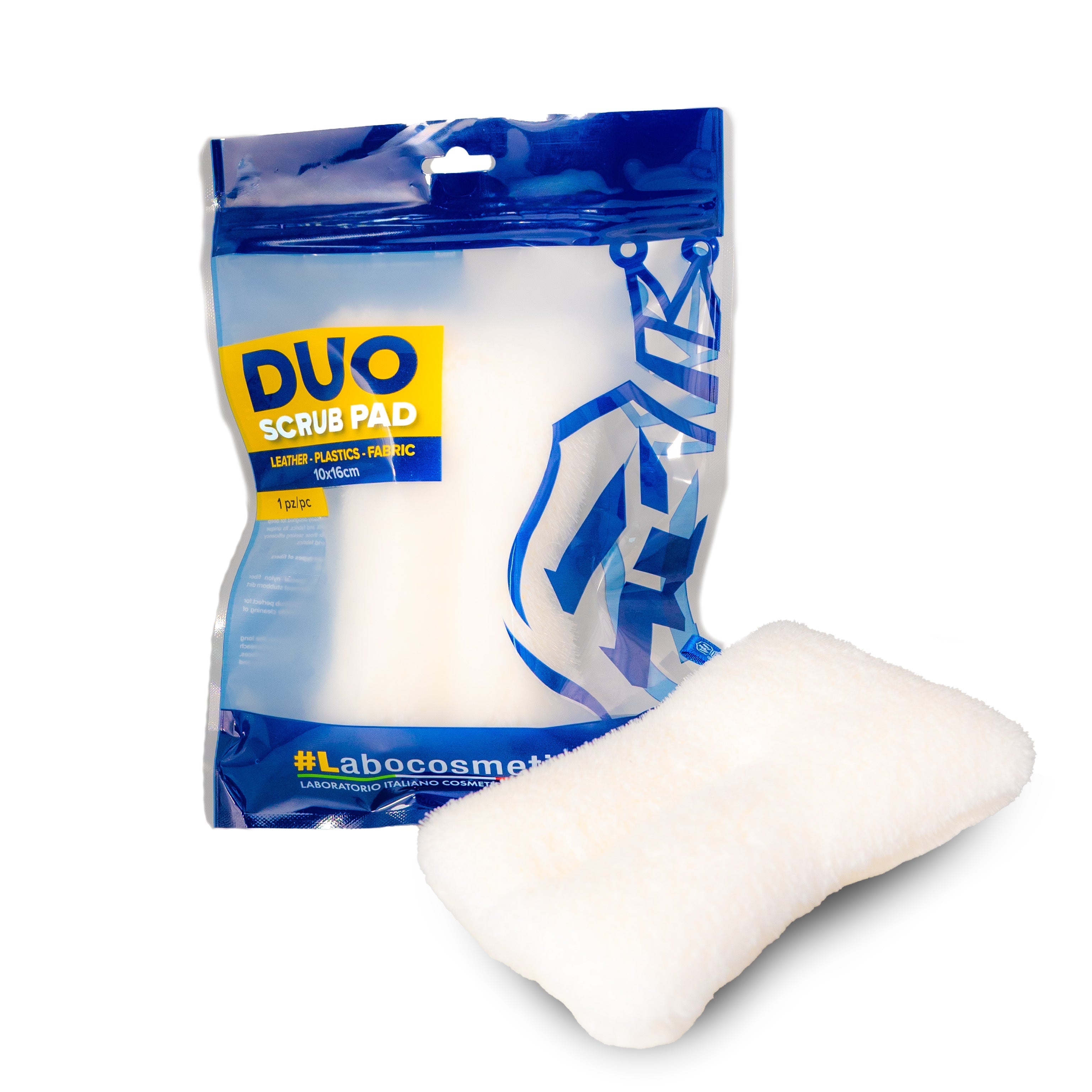 DUO SCRUB PAD - For leather, plastic and fabric